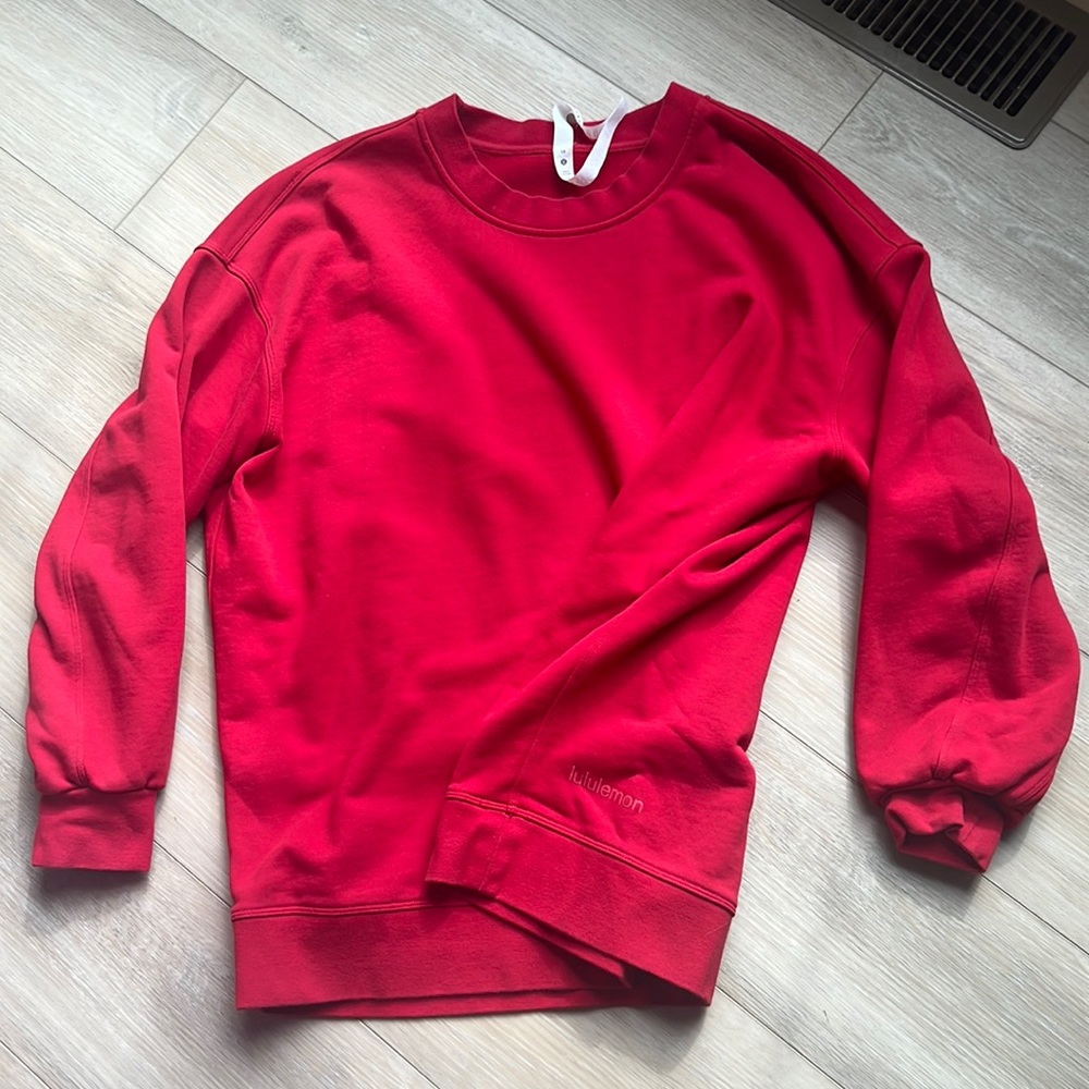 Lululemon Red Sweatshirt - worn once